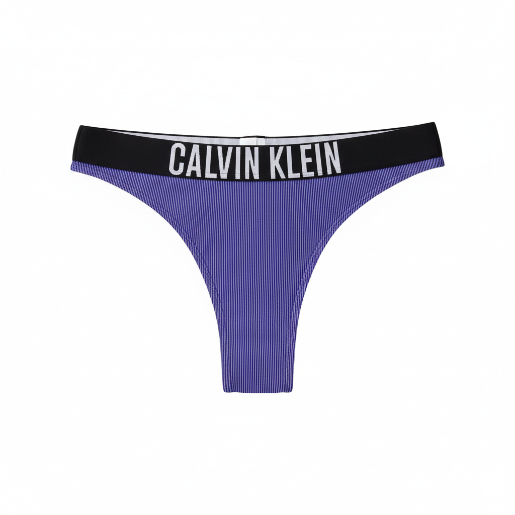 Calvin Klein Дамски Бикини Brazilian Лилав - Предна Част