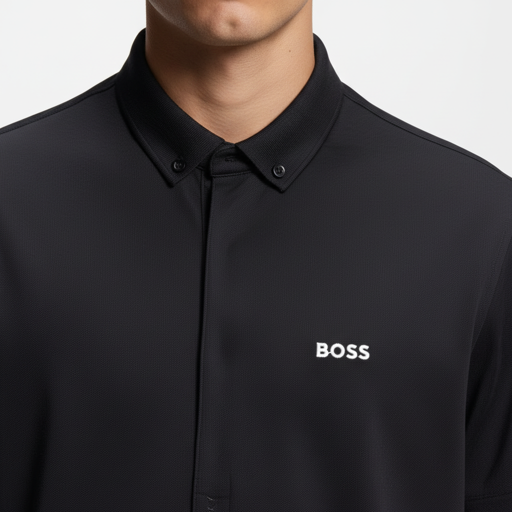 BOSS B Motion S - Детайл яка и лого
