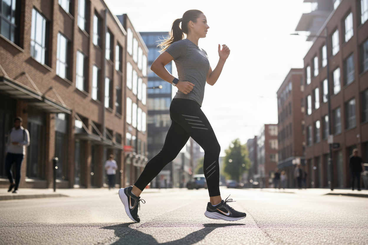 Жена бяга с Nike Quest 5