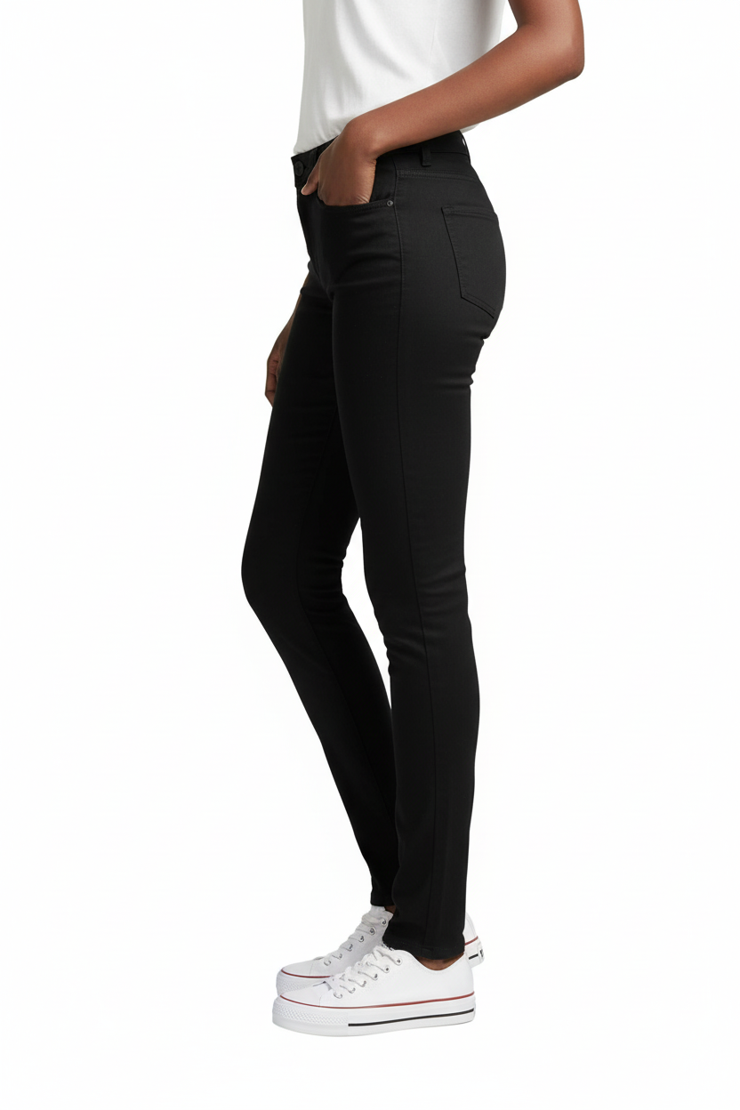 Модел с TOM TAILOR дънки - странична снимка