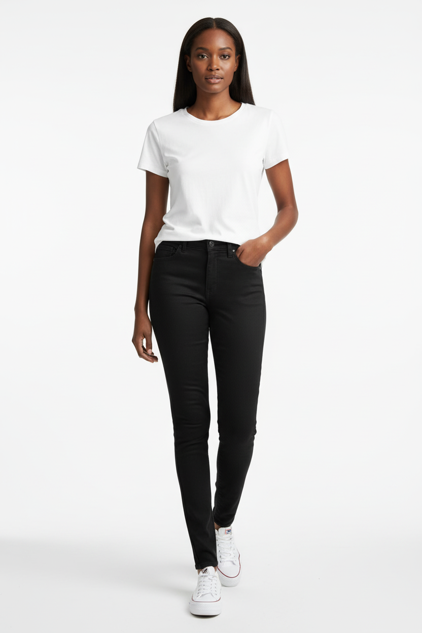 Модел с TOM TAILOR дънки - пълна снимка